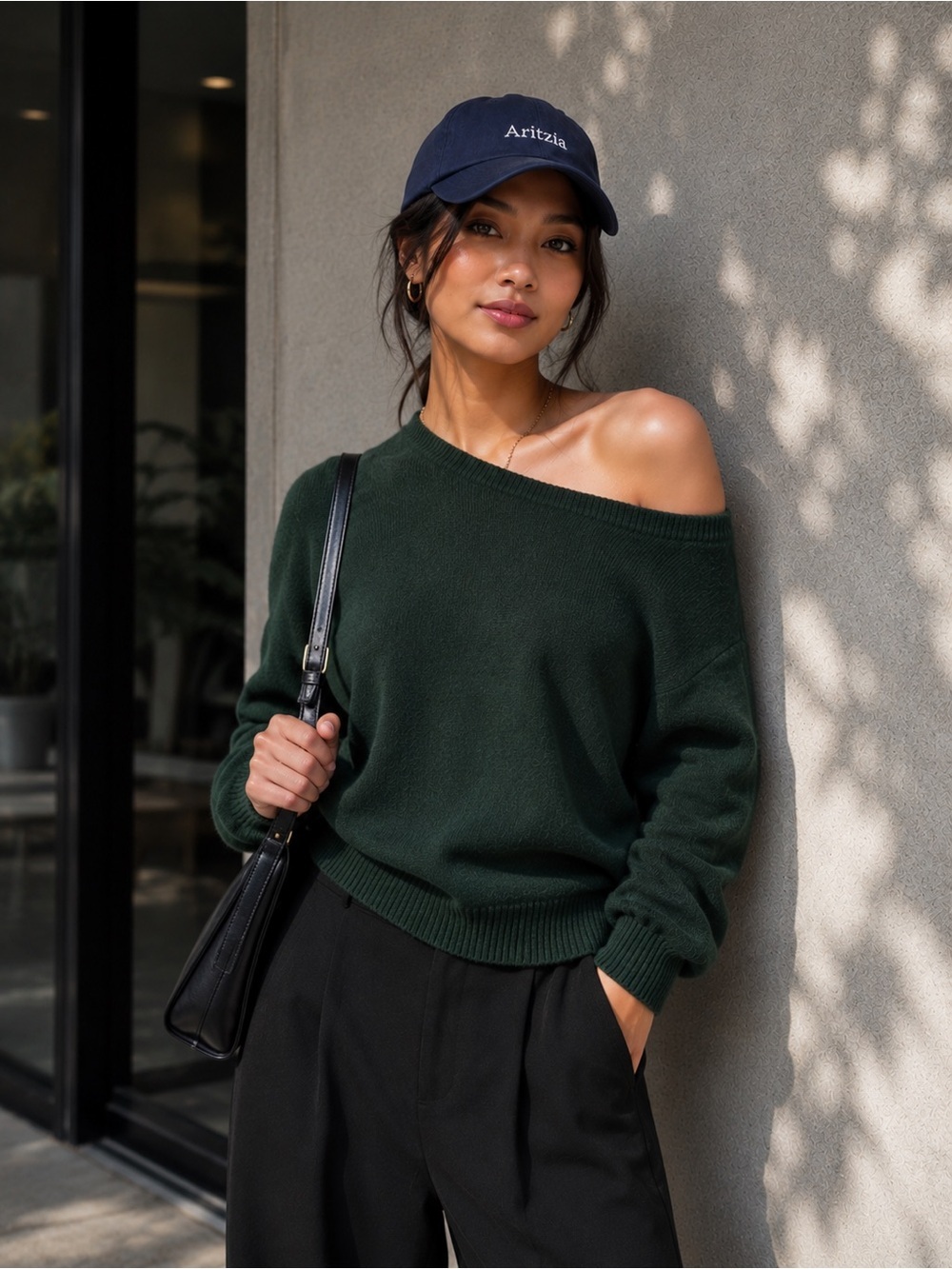 NWT OAK+Fort Off Shoulder Sweater